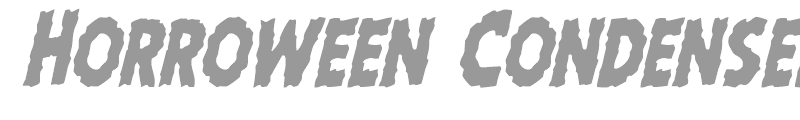 Horroween Condensed Italic